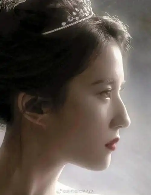 刘亦菲旧图半夜放毒看看这优越的侧脸难怪她是天仙