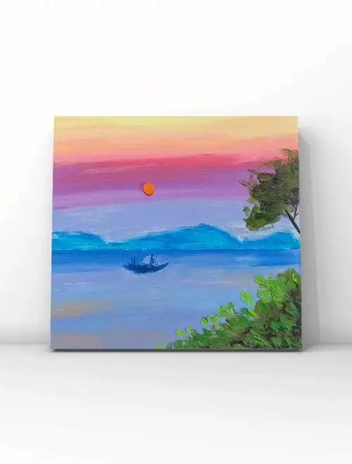 风景油画棒  #油画棒入门  #高尔乐油画棒  #风景