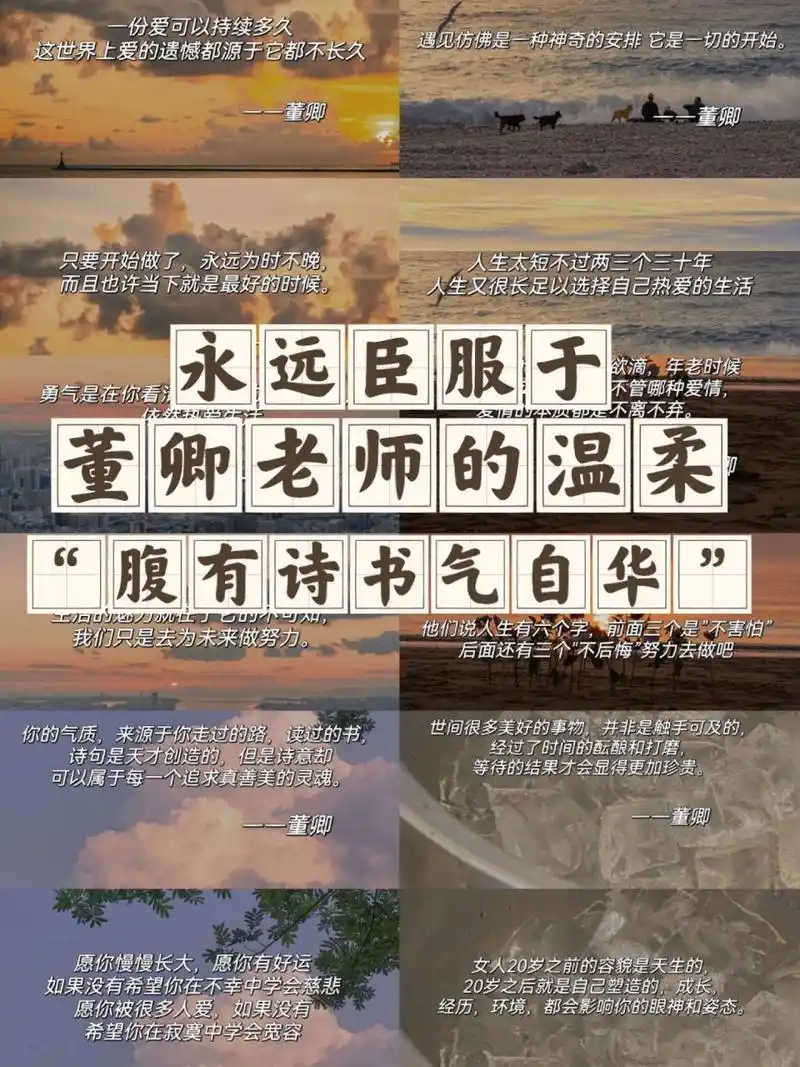 摘抄|董卿的经典语录,一开口就被惊艳到 7815一份爱可以持续多久