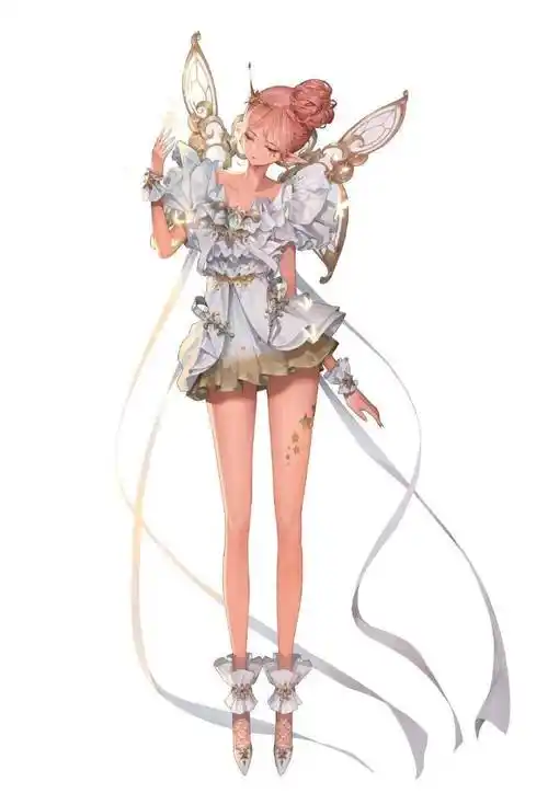 动漫人设 动漫女孩子全身图 临摹参考_女孩子_全身_动漫人