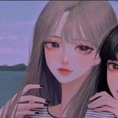 梦钰超好看双人闺蜜动漫头像