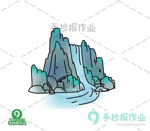 简笔画教学瀑布视频