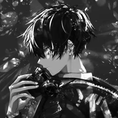 齐烟/黑白酷炫动漫男头_卡通动漫头像_我要个性网