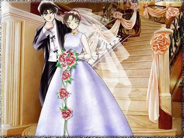 服部平次x远山和叶 by 青山刚昌 《名侦探柯南》