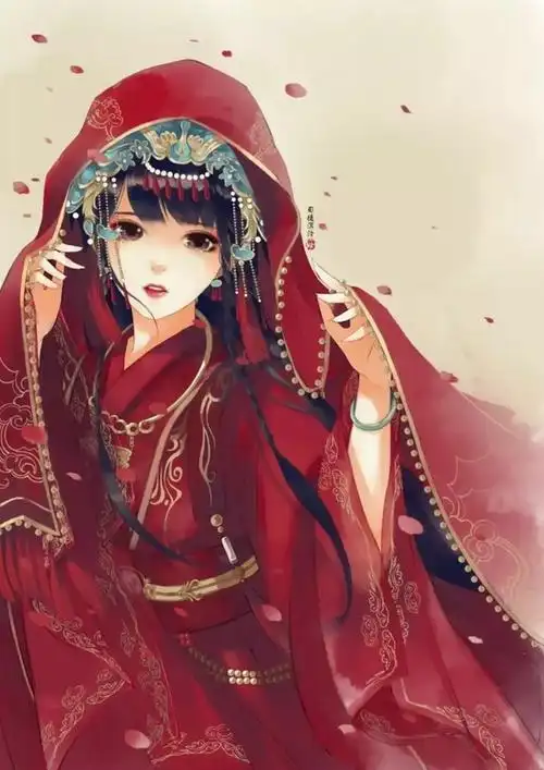 古风〕红色嫁衣,灰色承诺,眼泪落下,为何终日嫁不是君