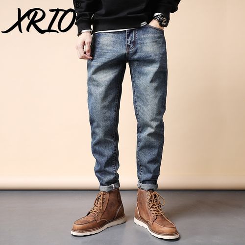 xrio 原创潮牌男装 男士牛仔裤宽松秋季新款直筒经典复刻流行ins休闲