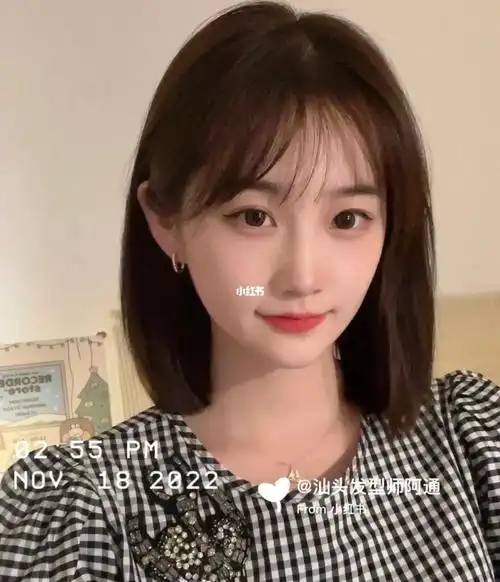 显脸小还减龄～圆方脸值得尝试少女感满满的齐肩短发发型!