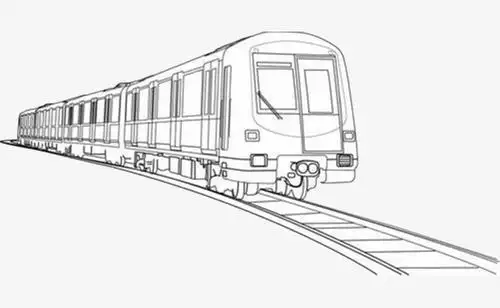 地铁车厢简笔画