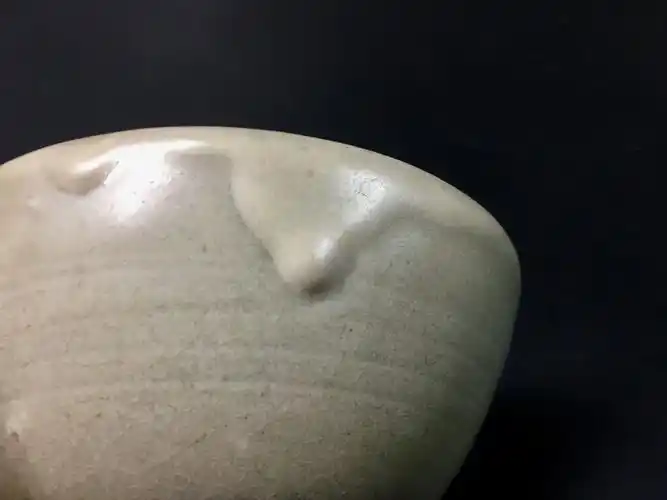 【福博】中国古玩 古美术 碗 白瓷 白釉 徳化窑 定窑 釉色温润 开片