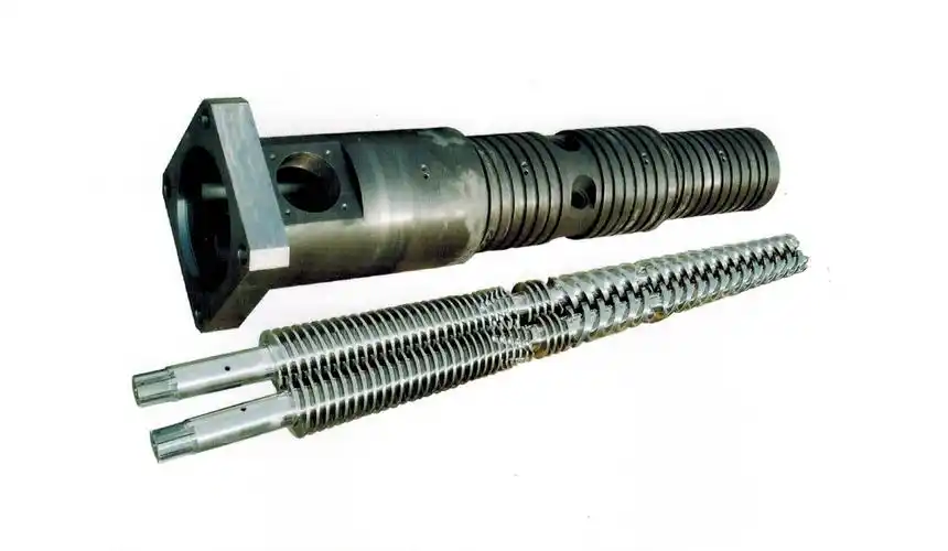 塑料挤出机用氮化锥形异向双螺杆机筒