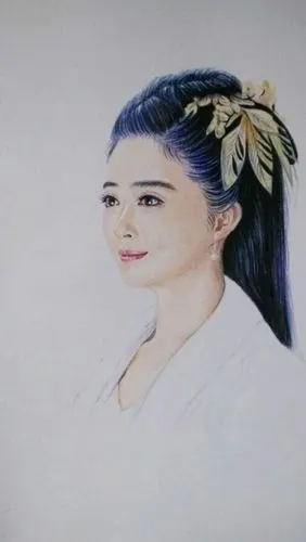 彩铅画花千骨