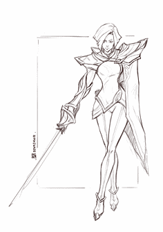 lol界面的简笔画