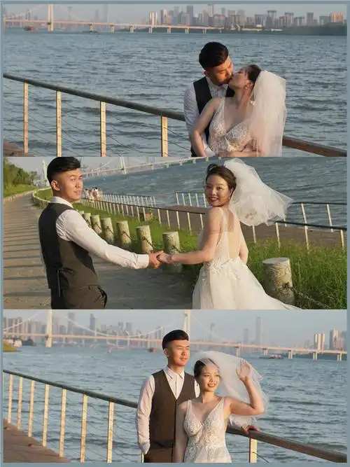 婚纱照客片长沙江景夕阳婚纱照分享