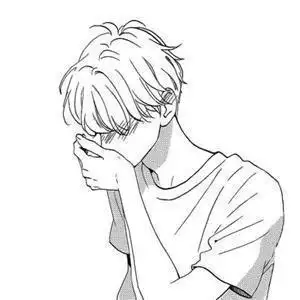 男生素描简笔画