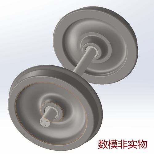 火车列车轮3d三维几何数模型高铁动车轮子solidworks图纸cad编辑