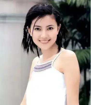 原创高圆圆童年证件照曝光五官精致纯天然神颜真从小美到大