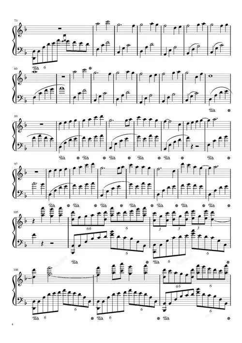 赤伶f大调,赤伶 f大调钢琴谱,赤伶 f大调f调钢琴谱,赤伶 f大调钢琴谱