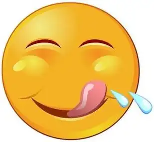 馋流口水流口水的表情或表情向量照片斗图小黄脸表情包卡通流口水表情