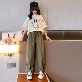 月菲瑶童装女套装912岁夏季新款女童夏装14岁女孩衣服两件套儿童运动