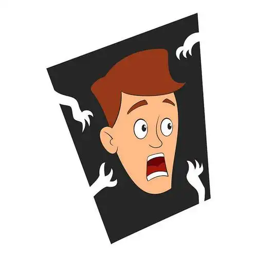 恐惧_暗色_象征_卡通_插画_矢量_设计_图片大全—全景创意图库