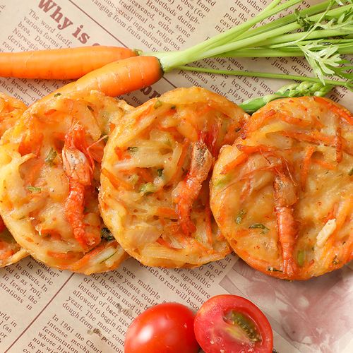 虾饼油炸米兰鲜脆香酥300g10片方便食材小吃虾类制品