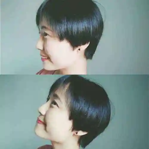 方脸型超短发无流海发型(方脸短发发型图片2020)-图1