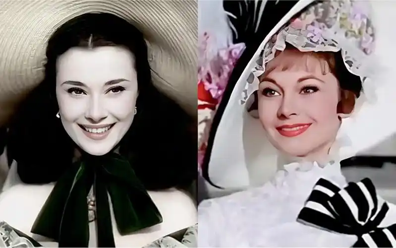 费雯丽和奥黛丽·赫本换脸后