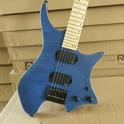 便携式 斯坦伯格无头24品电吉他 枫木指板 哑光喷漆 进口固定琴桥