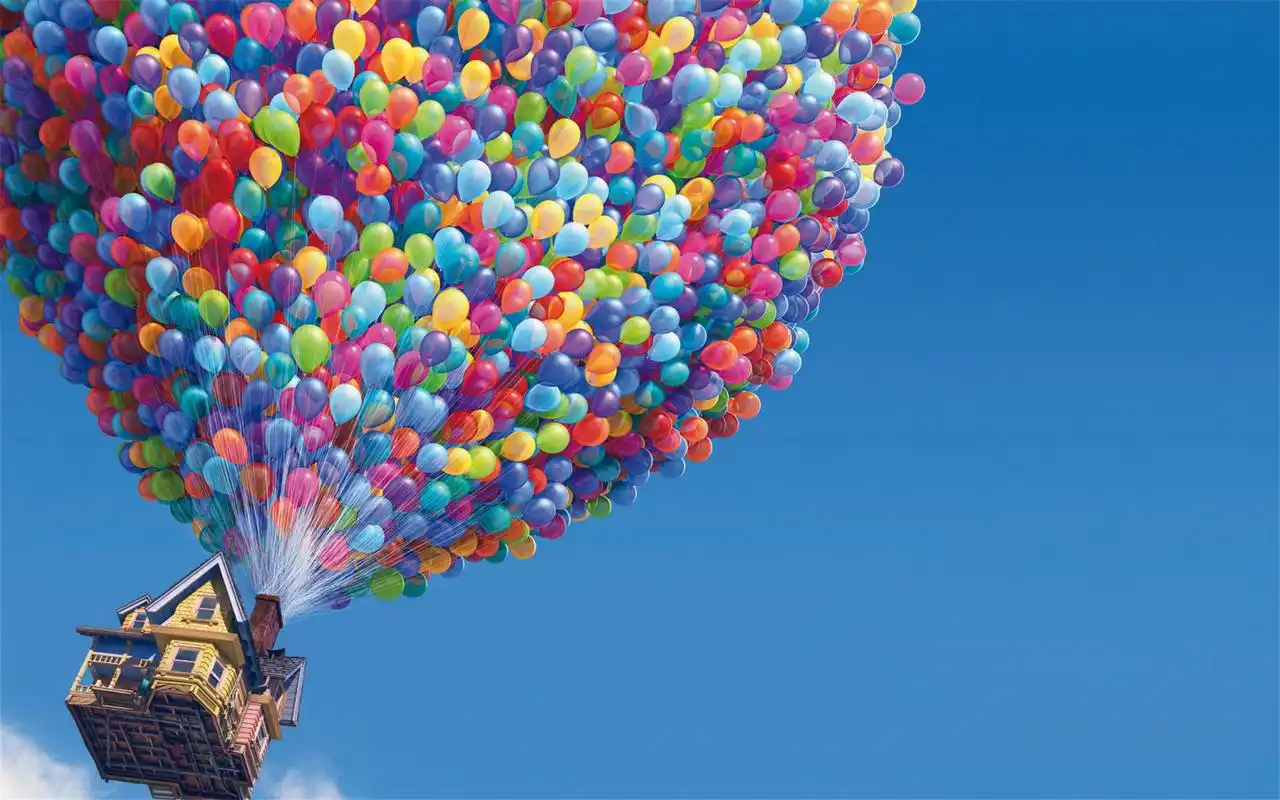 唯美意境浪漫梦幻彩色气球非主流治愈系桌面壁纸(1)