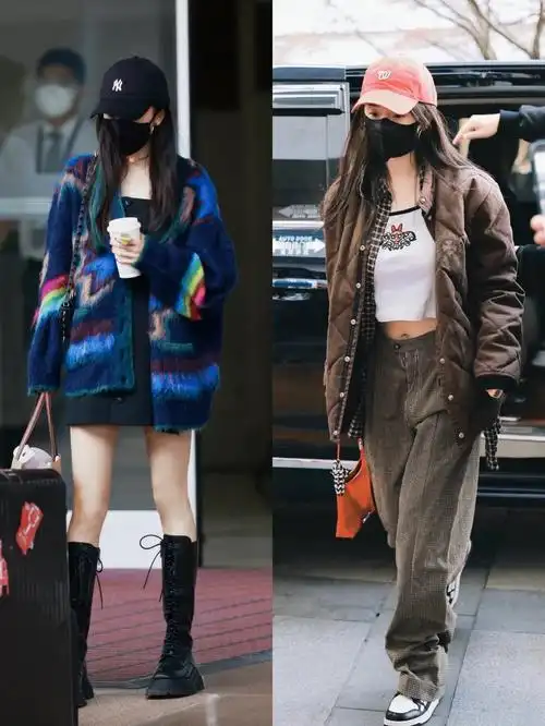 你永远可以相信杨幂的穿搭冬季羽绒服到春季开衫裤装