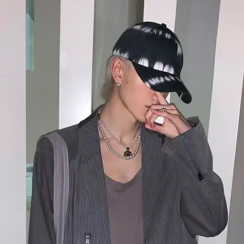 吴亦凡冷淡复古珍珠哈潮嘻哈设计原创风男ins项链