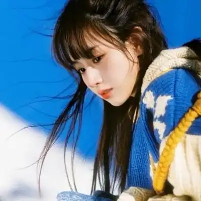 ins森系小清新高级感蓝色系女头_女生头像_我要个性网