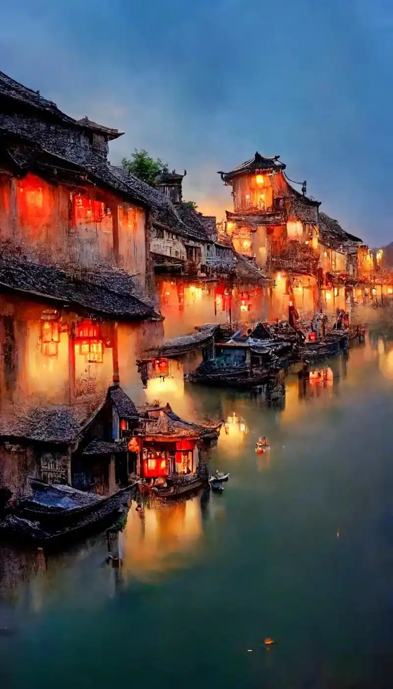 江南水乡,美如画!#手机壁纸 #图文伙伴计划 #创作灵感 # - 抖音