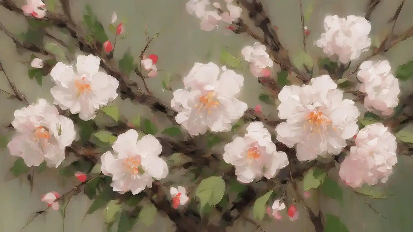 94古风动漫梅花壁纸,韵味十足93