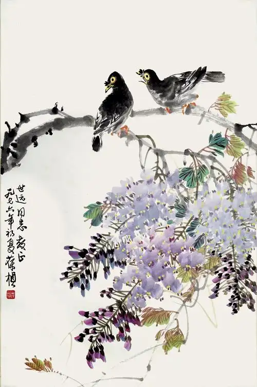 苏葆桢-花鸟作品成交价:流拍,苏葆桢作品拍卖成交记录,重庆捡云阁 捡