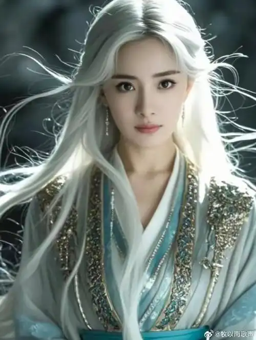杨幂古装白发造型真的太美了,真的太像仙子了!