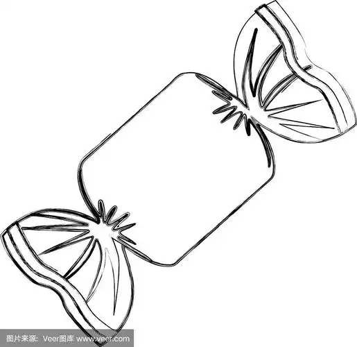 甜蜜的纸屑孤立的图标