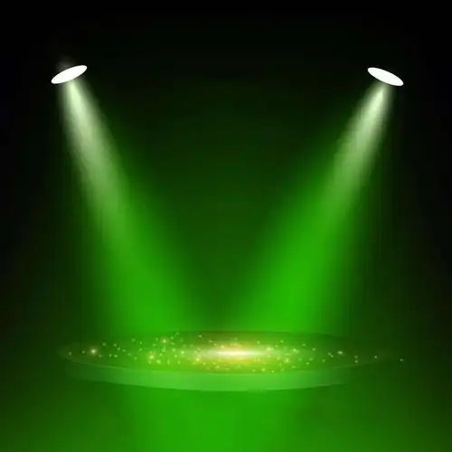 绿色荧光舞台主图背景