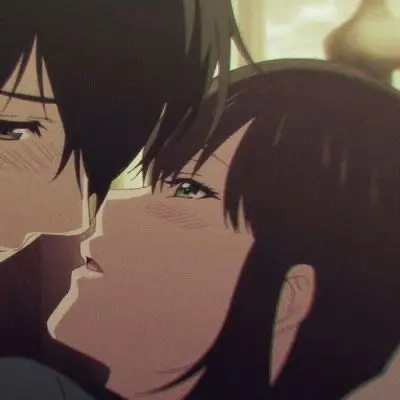 沫兮暗色系动漫一对两张情侣头像
