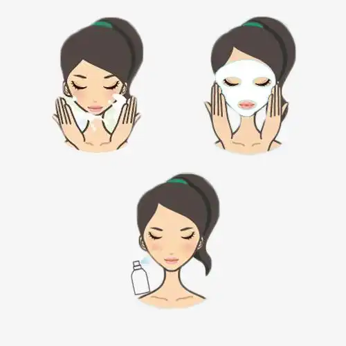 搜图中国提供优质高清原创设计素材免费下载卡通护肤步骤主要针对元素