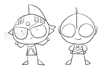 9步画奥特曼一起来学奥特曼简笔画