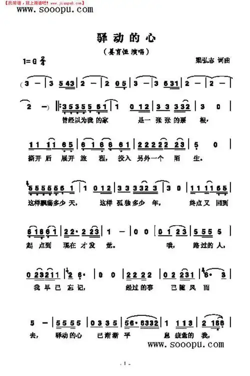 简谱吧 其他曲谱 >驿动的心其他曲谱丰收乐唢呐谱其他曲谱  小东人下