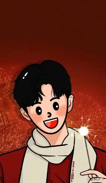 新年喜庆甜蜜情侣壁纸2024情侣一男一女手机壁纸图片