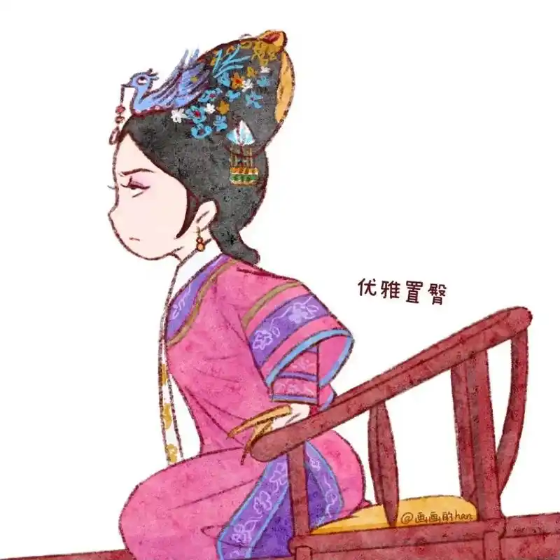 优雅(手动狗头)的华妃表情包来咯～ #甄嬛传 #画画 #抖音 - 抖音