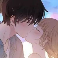 卡通情侣接吻头像你的嘴真好看