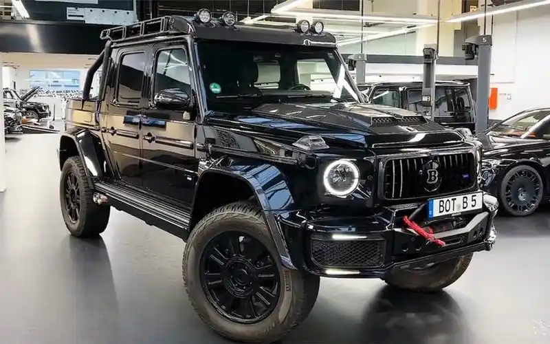 巴博斯g800xlp黑武士版,奔驰g63改装的皮卡,落地超过1400万