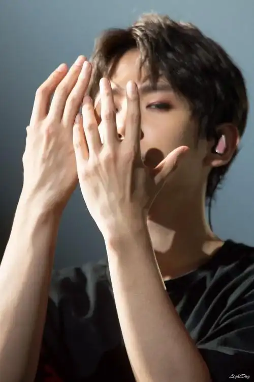 伯贤漂亮宽大的手