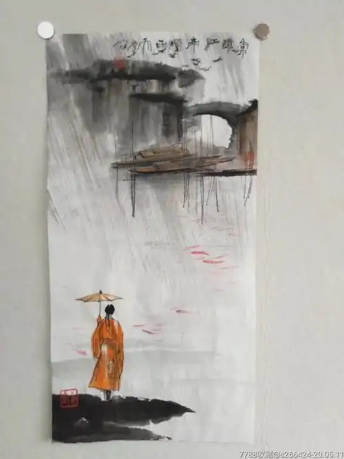 常忆江南烟雨天