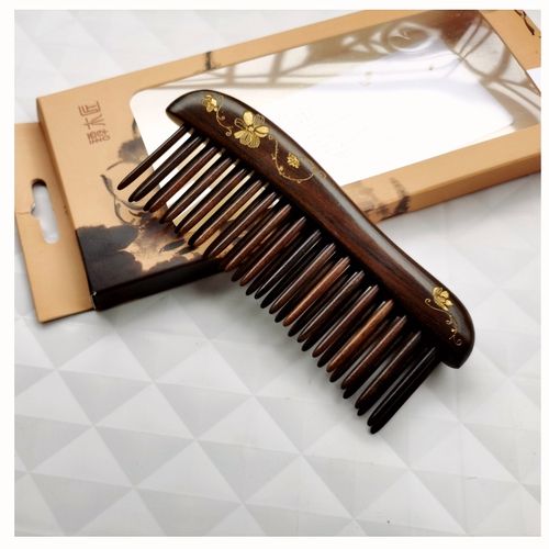谭木匠cqcgb0501沉贵宝木梳双排插齿梳包包梳子礼卷发梳子送女生