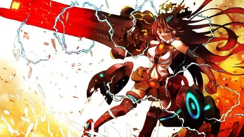 炫彩动漫美少女电脑桌面壁纸